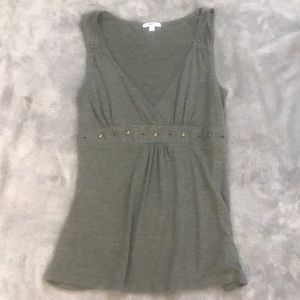 Gray Sleeveless Shirt